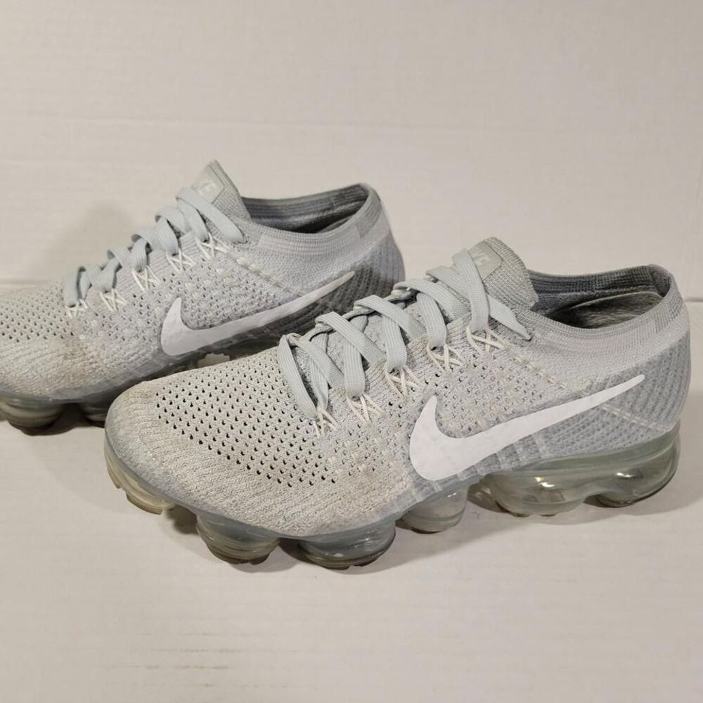 Nike Air VaporMax Pure Platinum Flyknit 2017 - 849557-004 Womens 6.5.
